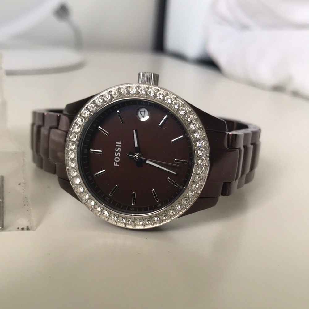 Beautiful copper metal Fossil watch
